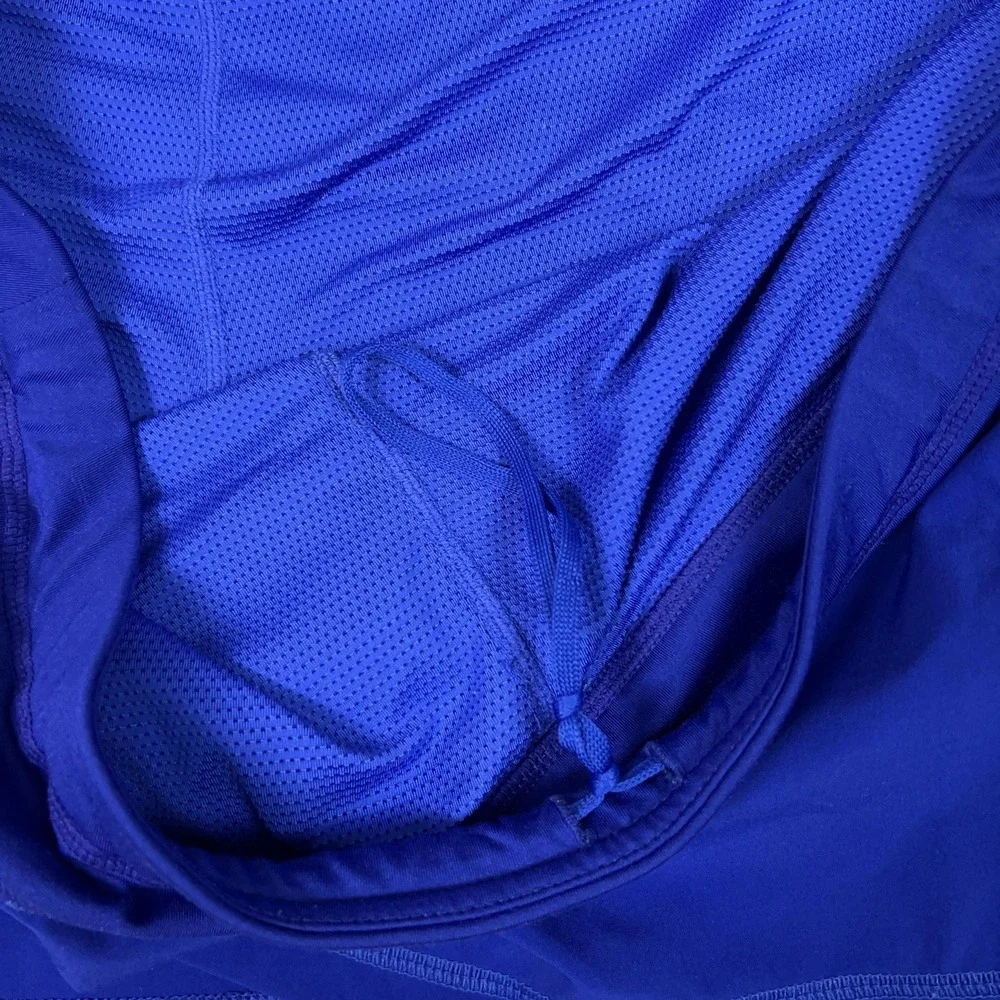 Athleta Skort Womens Large Blue Pleated Lined Tennis Warrior Zip Pocket Athletic
